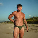 Bikini | Olive | Men’s Brazilian Swim Brief