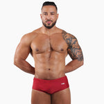 Caio Classic Merlot — men's Brazilian swim brief, front view