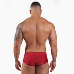 Caio Classic Merlot — men's Brazilian swim brief, back view