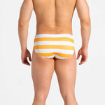 Swim Brief | Classic | Mustard & Blanco Horizontal - Authentic Brazilian Sunga