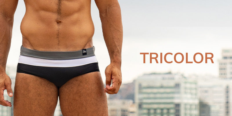 The most popular Collection of Swim Briefs in Brazil, the Tricolor Collection, brings the triple threat of Swim Briefs to the beach, to the pool, and beyond.