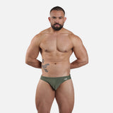 Bikini | Olive | Men’s Brazilian Swim Brief