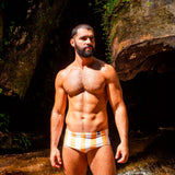 Classic | Mustard & Blanco Vertical | Swim Brief