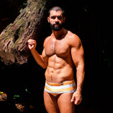 Classic | Mustard & Blanco Horizontal | Swim Brief