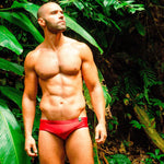 Slim Brazilian Red Swim Brief. Brazil's most popular sunga. Like a speedo, but better.