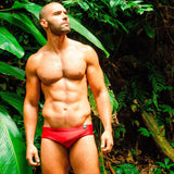 Slim Brazilian Red Swim Brief. Brazil's most popular sunga. Like a speedo, but better.
